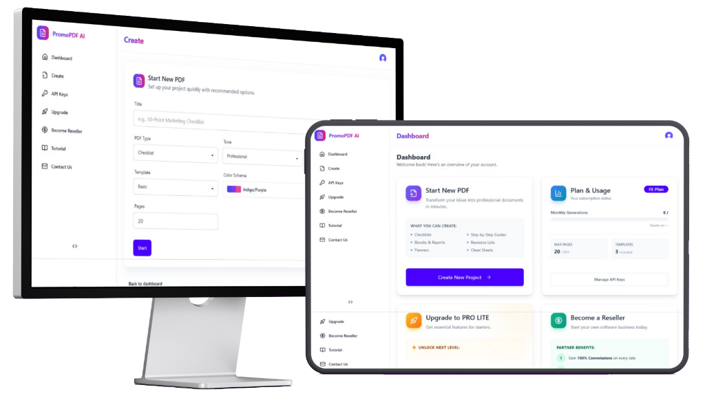PromoPDF AI Dashboard